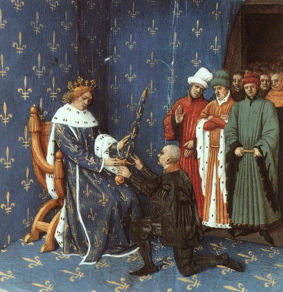 Jean Fouquet Bertrand with the Sword of the Constable of France Norge oil painting art